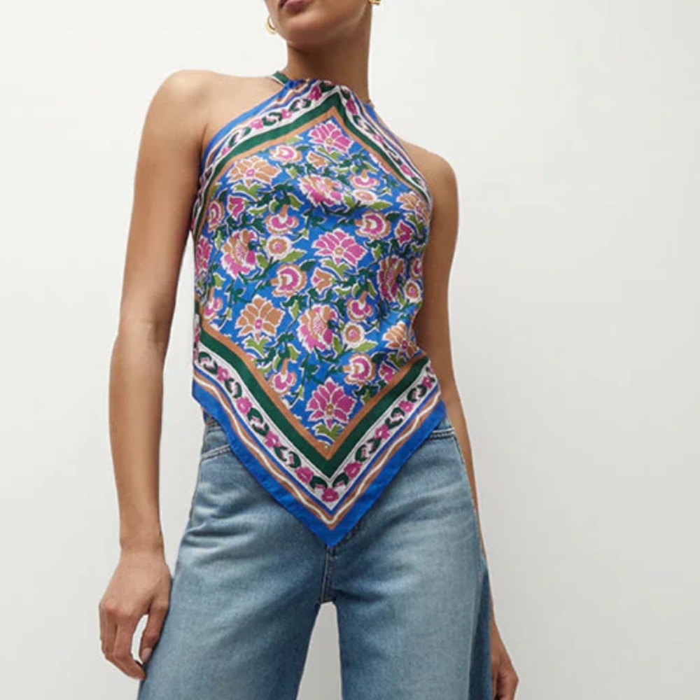NWOT Veronica Beard Raphael Silk Top